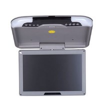 차량용 천장 모니터 13 인치 자동차 모니터 DC 12V 천장 지붕 장착 플립 다운 SUV/MPV No USB 용 베이지/블, 01 Grey