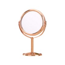 아던샵 원형 미니 탁상거울, 로즈골드