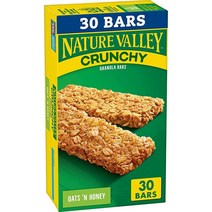 Nature Valley 그래놀라 바 크런치 오트앤허니 48개, 15 Count (Pack of 1)