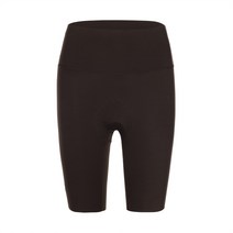 사일런스 여성용 5부 자전거 컬러 패드바지 브라운