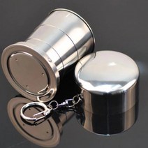 150ml 스텐레스스틸 접이식컵 등산용 컵 GS1000136A, 단품, 단품