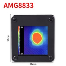 열화상카메라 누수탐지기 열감지카메라 적외선 열 화상 카메라 amg8833 열 화상 카메라 온도 센서 tft 디스플레이 화면 10hz 데이터 재생률, 01