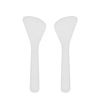 [허브스프레이] 백색 원색 스파츌라 모음 (5개묶음) 플라스틱 DIY화장품도구, 백색부채형(5개묶음)