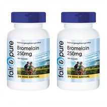 페어 퓨어 엔자임 브로멜라인 250Mg 파인애플 효소 비건 Fair Pure Pd. 180정 2개