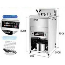 상업용 튀김기계 너겟 김말이 오징어튀김 치킨, 가용성 오일 디지털 40L 380V - 9KW