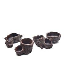 모던 수지 마블 미니 다육이 나무모양 화분 4개셋트, 제이제이 본상품선택