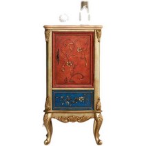 영국엔틱가구 거실장 이조가구 인테리어 협탁 장식, 크랙 블루