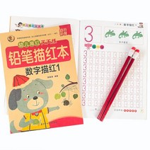 쉬운중국어 한자 수학 영어 알파벳 학습 필기 카피 북 유아 운동 책 어린이를 위한 유치원, 03 1-20 Numbers