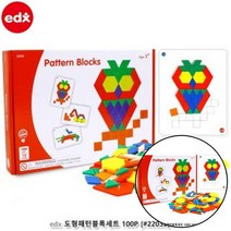 지크라운 도형패턴블록세트100P 4세장난감 유아 도형블럭놀이