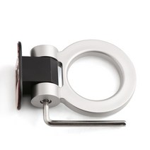 견인고리 렉스턴견인고리 렉스턴스포츠견인고리 모하비견인고리 자동차 스타일링 트레일러 후크 스티커 장식 후면 전면 시뮬레이션 레이싱 링 차량 견인, Silver A, 1개