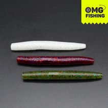오마이갓피싱 센코 3인치 소프트베이트 스트레이트 웜 배스 웜 루어낚시 국내생산, OMC3-4