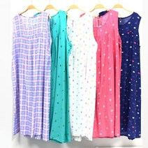 [서울양품점]풍경인견 캐릭터 민소매인견원피스[JB7427]여름원피스 인견잠옷 인견원피스