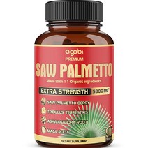 agobi 소팔메토 아슈와간다 마카 강황 생강 트리뷸러스 5300mg 90캡슐