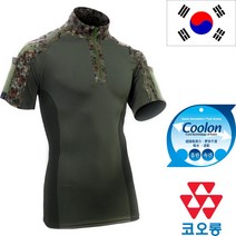 국산 어택존 전술 컴뱃 반팔 셔츠(디지털)