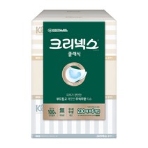 크리넥스 클래식 230매 6각 - 각티슈 곽티슈 곽휴지