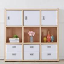 원룸책장 폭좁은책장 거실서재 G3111 9칸 멀티 1200 4colors 책꽂이 오픈 공간, 메이플