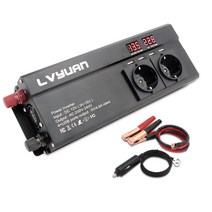 LVYUAN 캠핑용 인버터 12V 24V 220V 60Hz 수정파 차량용 2600W, 블랙-24V, 1개