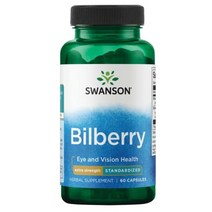 Swanson 초강력 빌베리(표준화) 100밀리그램 60캡슐