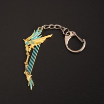 음성인식 ai 스피커 Genshin Impact Sword Zhongli 희석 무기 Blade 열쇠 고리 컬렉션 선물, 11 금