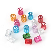레게머리 드레드 헤어클립 50pcs 그린