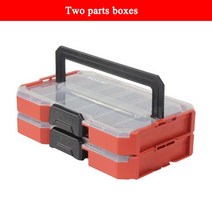 이동식 공구함 철제함 툴박스 큰부품 상자 4 도구 정리 스태킹 가방 드릴 액세서리 나사 휴대용 플라스틱, 02 02