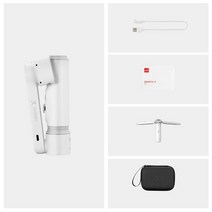 지윤텍 스무스 x 짐벌 셀카봉 gimbal 호환 셀카봉 핸드폰 모노포드 용, 협력사, 흰색 콤보