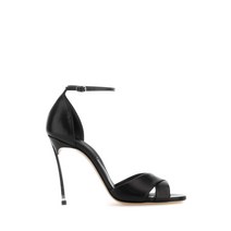 23SS CASADEI 블랙 레더 BLADE CRISS 크로스 샌달 1L734R100MC1155 9000