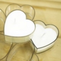 허브인 소이캔들 만들기 젤 캔들재료 DIY, 티라이트용기-하트(20개)