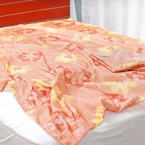 인견 홑이불 레이온 100% 150x200 cm 냉감 시원한 이불 국내생산 넉넉한 사이즈, 인견홑이불 - 오렌지