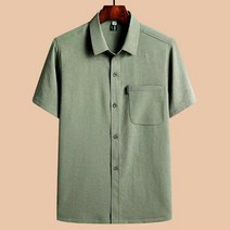 린넨셔츠 택배 중노년 여름면 마 남방 할아버지 루즈핏 셔츠 여름옷 중년남성 남성아버지 레저 반팔