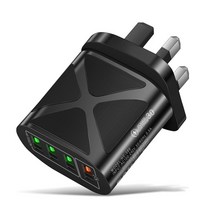 가성비3.0 USB 미국플매트 카펫 러그 충전기 호환 샤오미 화웨이 휴대폰용 고속 48W 50 개/로, 02 Black_02 US