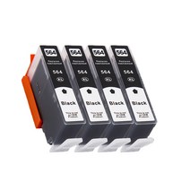 [해외] 5PK 564XL 호환 HP 564 XL B8550 C6380 B11 6510 4610 4620 3520 5510 5520 프린터, 4BK
