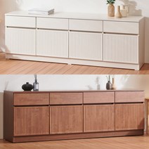 윈스턴 1800 수납 높은거실장 티비다이 티비장 tv선반 EAN-CS006, 크림화이트