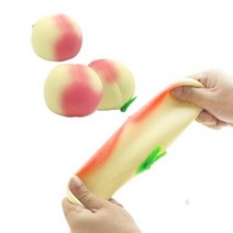 주물럭 장난감 부드러운 젤리 촉감놀이 말랑말랑한 스퀴시 복숭아, 옵션명, 주물럭장난감 왕 복숭아 1P