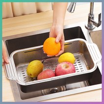 스탠사각채반 싱크대 길이 조절 타공 스테인레스 채반, 상세페이지 참조, 상세페이지 참조