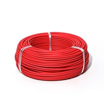 태양광 케이블 2.5mm² 4mm² 6mm² 태양광 발전 케이블 와이어 pv 패널 연결용 tuv 케이블 빨강 검정 xlpe 재킷, 빨간색, 앗 11-4mm2, 5m