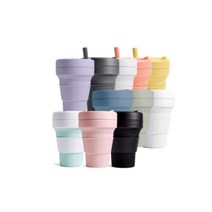 Stojo 스토조 접이식 텀블러 473ml, Sage