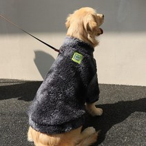 반려견큰개를 위한 개 스웨터 골든 리트리버 래브라도 사모예드 옷 겨울 따뜻한 코트 가슴 76-96CM 의상, 02 Black_01 4XL