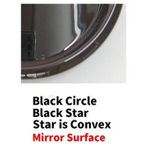 휠캡 휠커버 3D 미러 그릴 배지 전면 W204 엠블럼 W205 W212 W213 W176 W246 W177 A B C E G 클래스 ML CLA GLA GLC GLE C117 D, 117.Star Convex Black - SLK-R1