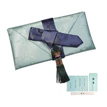 지극정성 단아한 나비노리개 현금예단봉투, 옥색 봉채(신랑님이 신부 댁으로)