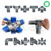 원형(25/32/48)파이프조인트/무용접간편조립/파이프조인트/DIY/선반제작/파이프연결/주차장/미니하우스 상인농자재, 원형파이프_48mm_247