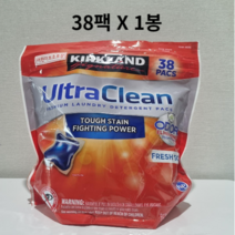 커클랜드 캡슐세제 울트라클린 세제 24g x 38팩, 1봉