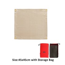 화로대 그릴 캠핑 차박 접이식 숯불 엑스 불멍 미니 야외 불판 그릴 화로대 fire pit mat fireproof 스토브 매트 캠핑용 등산용 차박용 장작 뗄깜 그릴 화로대, 45x45cm, 1-협력사