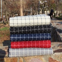 면누빔지 ) 베이직체크 _ 5컬러 CD3, 그레이