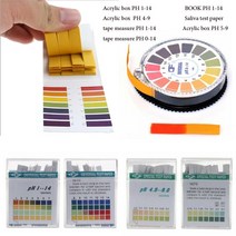 100pcs 스트립 PH 테스트 미터 컨트롤러 1-14st 표시기 리트머스 테스터 종이 토양 키트 타액 도구, 04 tape measure PH 1-14