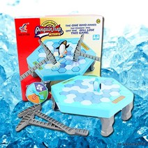 JH굿즈 보드게임 얼음깨기 펭귄 복불복게임 (대형) 가족 친구 연인 어린이 스릴넘치는 보드게임
