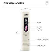 물Electrolyzer 220V 고정밀 TDS 품질 전기 분해 펜 수질 테스트 20%, 01 1 set
