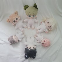 지오몽 15cm 20cm 인형 화이트 그레이 올인원 바디슈트 내의 솜뭉치 의상 아이돌 인형 옷