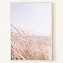 분위기있는 자연의 돌과 바다 갈대 풍경 빈티지 사진 가을 계절 소품 인테리어 액자, 17. 블랙