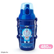 산리오 도라에몽 원터치 다이렉트 플라스틱 물병 480ml